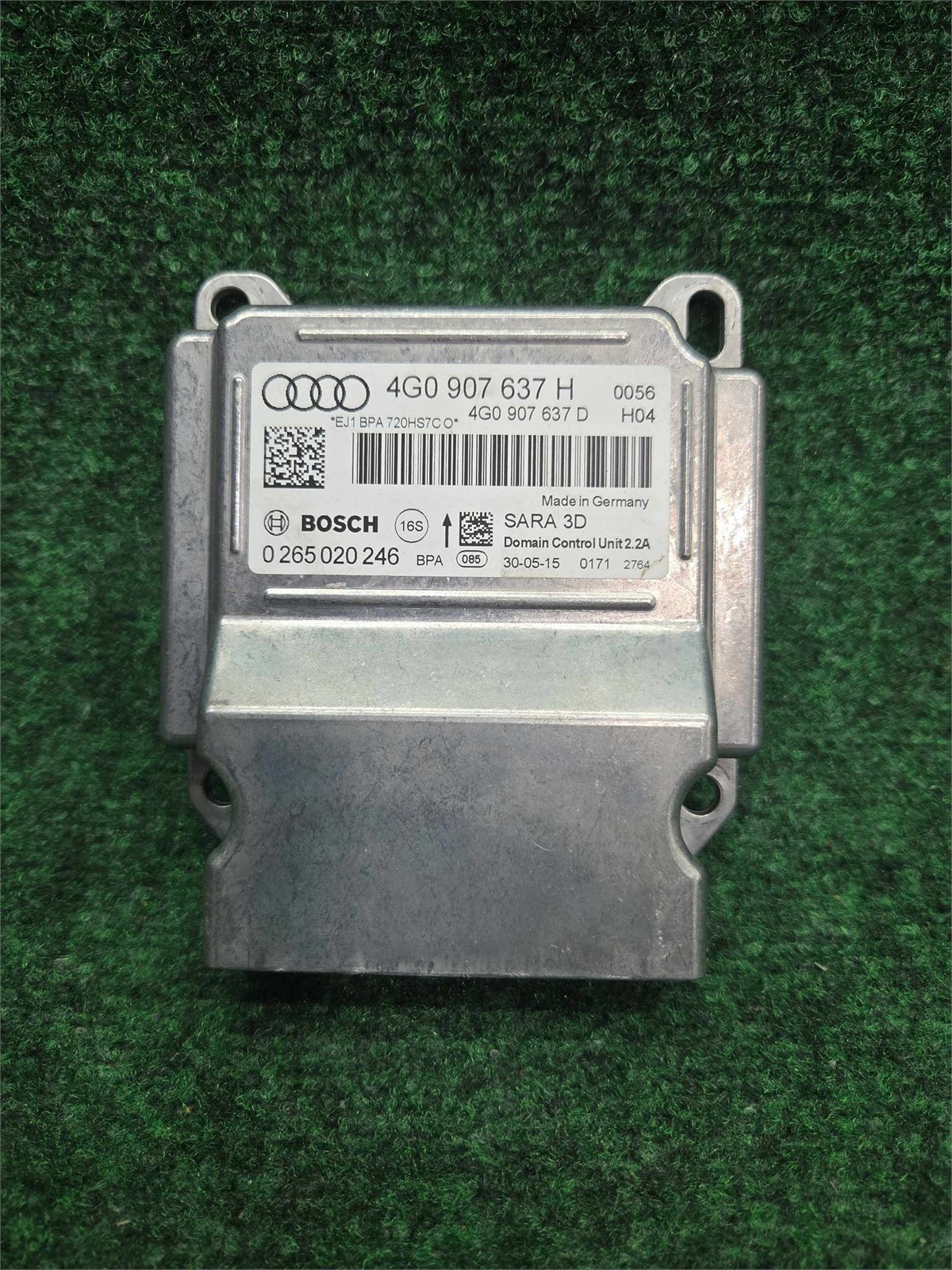 2016-2018 Audi A7 Acceleration / Yaw Rate Combination Sensor Oem 4g0907637h