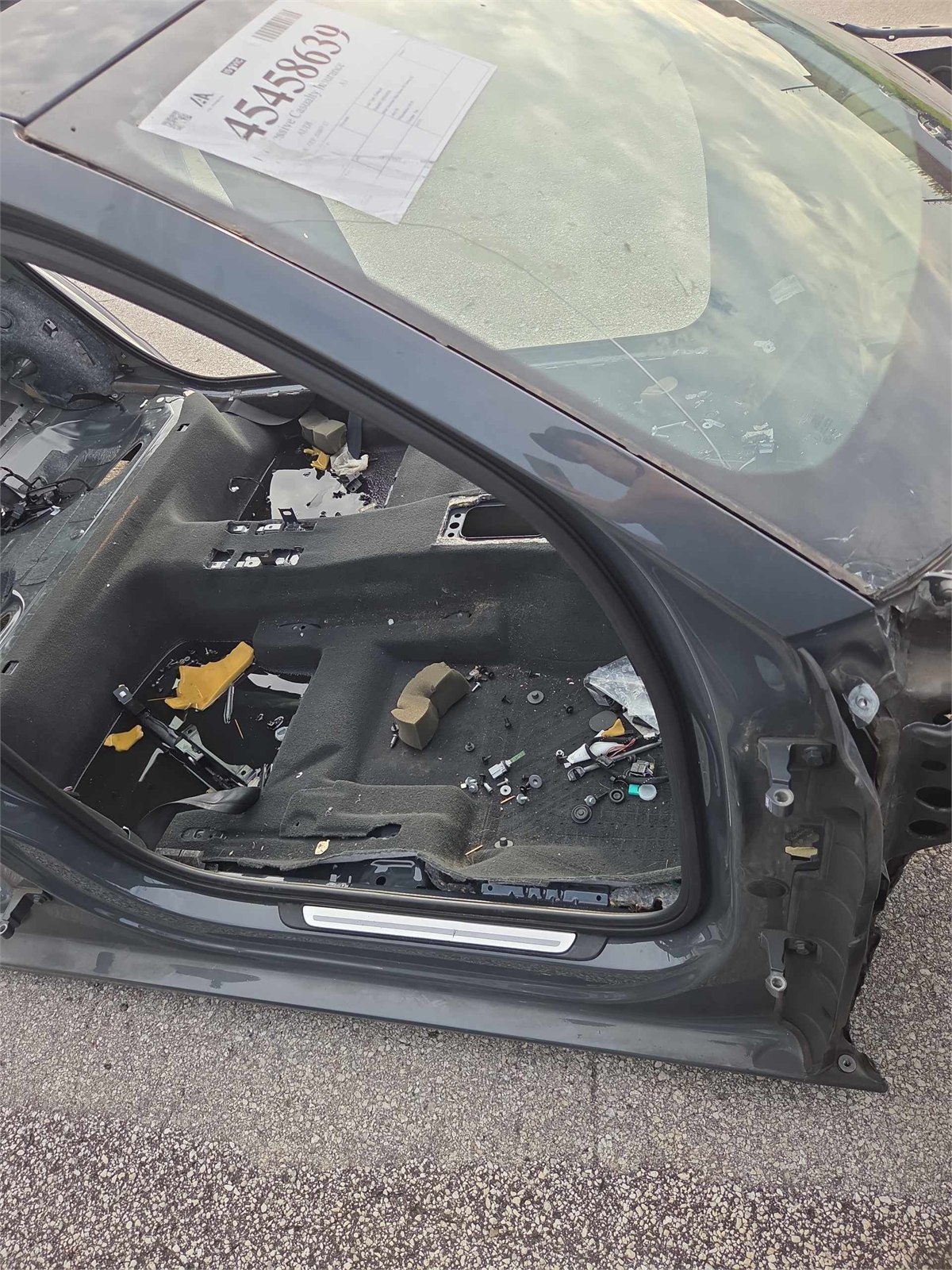 2017-2020 Audi A3 Quattro Right A-pillar Frame Gray G3 Oem 8v0809056 / 8v5810284