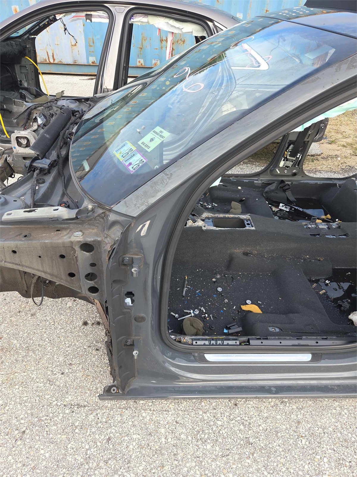 2017-2020 Audi A3 Quattro Left A-pillar Frame Gray G3 Oem 8v0809055 / 8v5810283