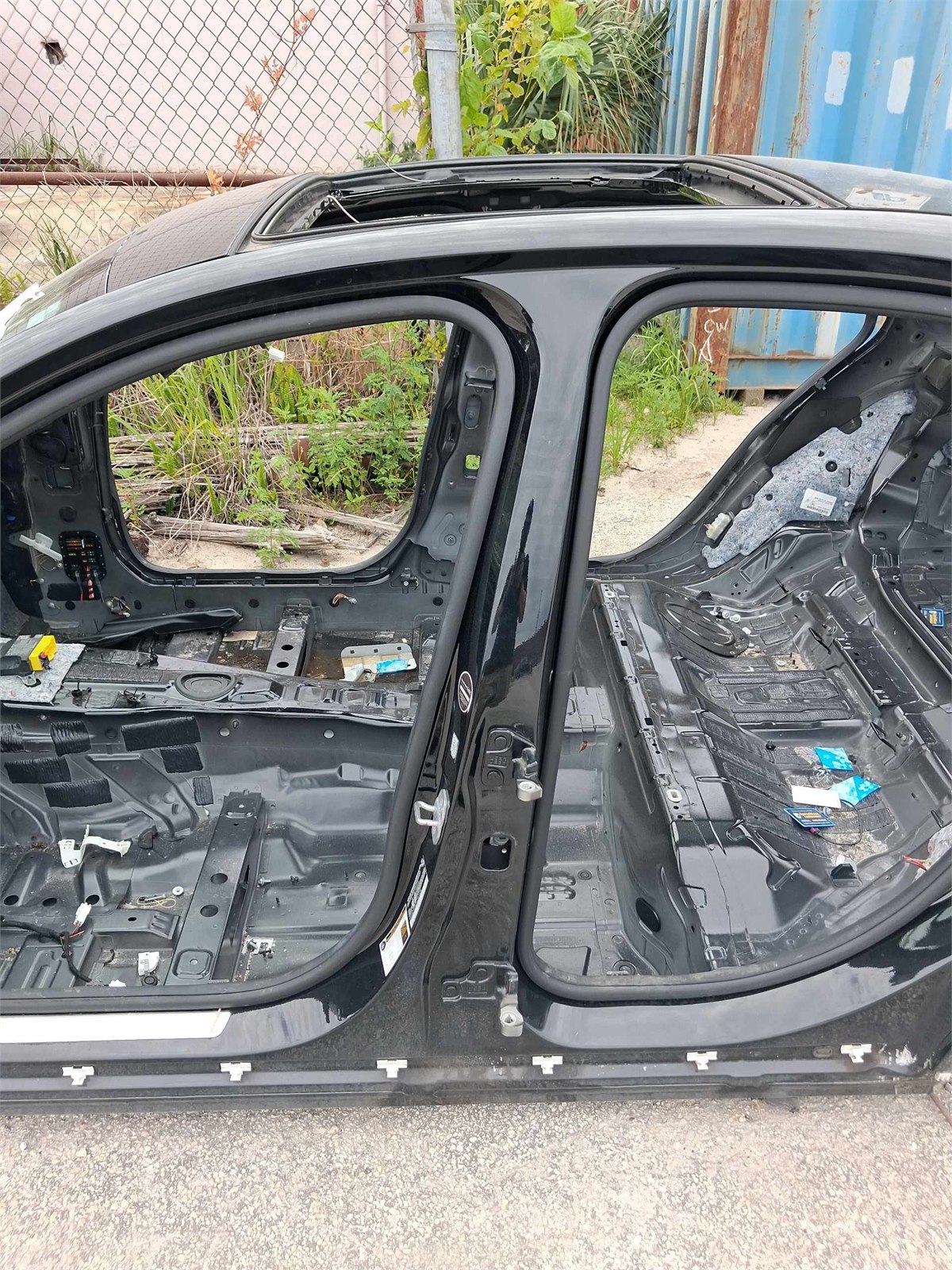 2015-2018 Mercedes Benz C300 Left Center B-Pillar Black OEM A2056303702