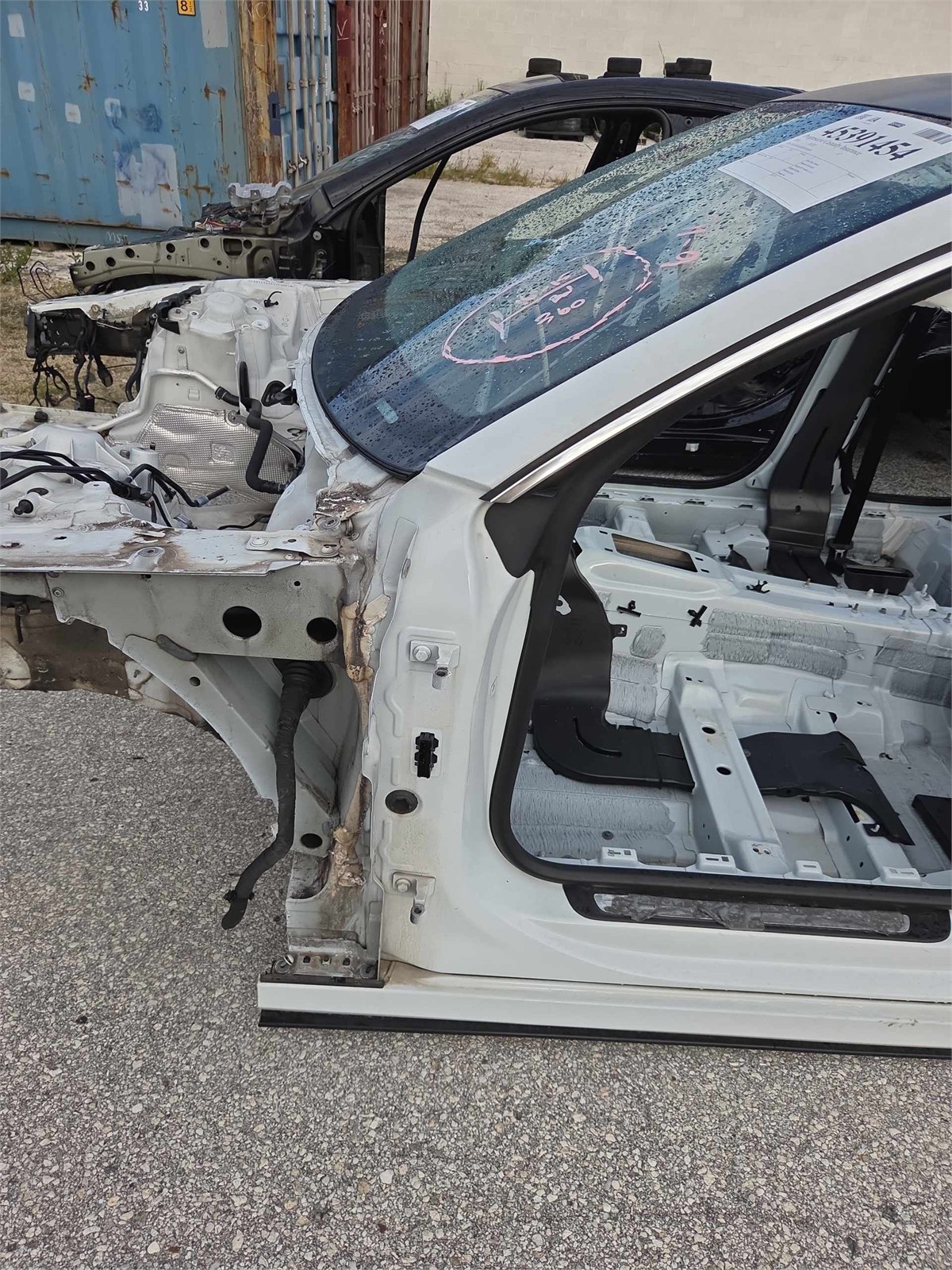 2016-2018 Audi A7 Left A-pillar Body Frame White 2y Oem 4g8809055a / 4g8809201
