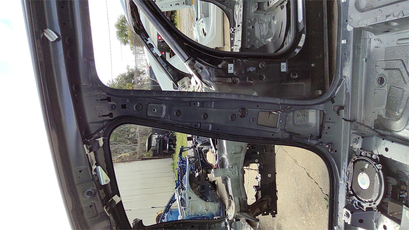 17-2022 Bmw X7 Center B-pillar Right Rh Acrilic Grey Metalli/c27 Oem 41007955034