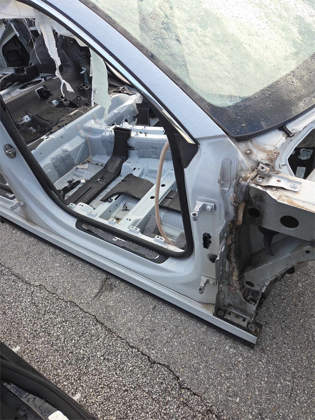 2016-2018 Audi A7 Right A-pillar Body Frame White 2y Oem 4g8809056a / 4g8809202