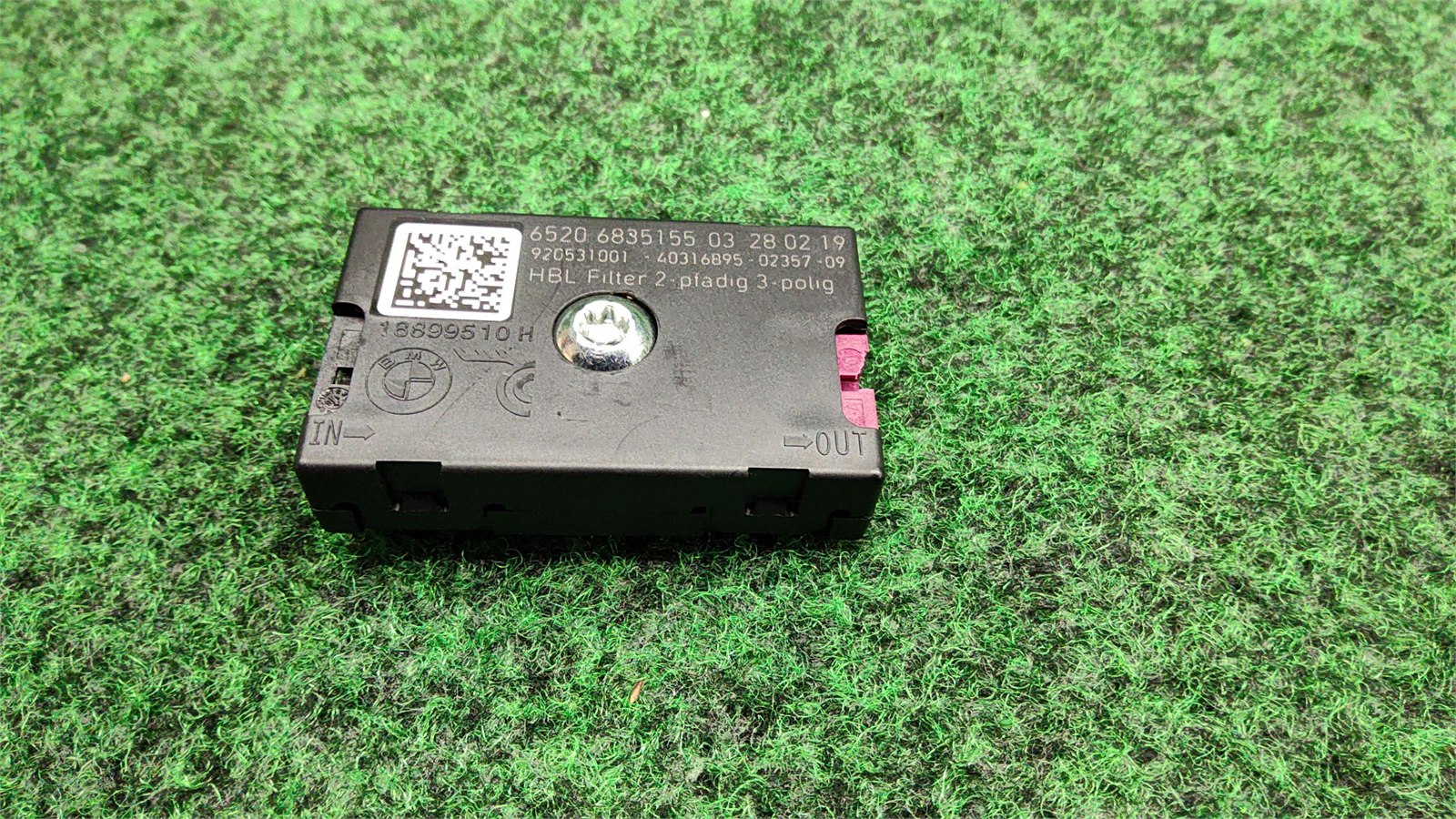 2019-2022 Bmw 330i Suppression Filter Oem 65206835155