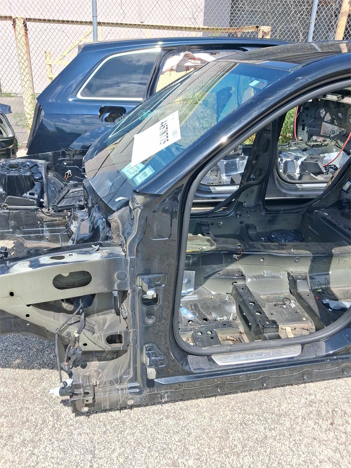 2016-2022 Mercedes Glc 300 Left A-pillar Body Frame Black Oem A2536304701