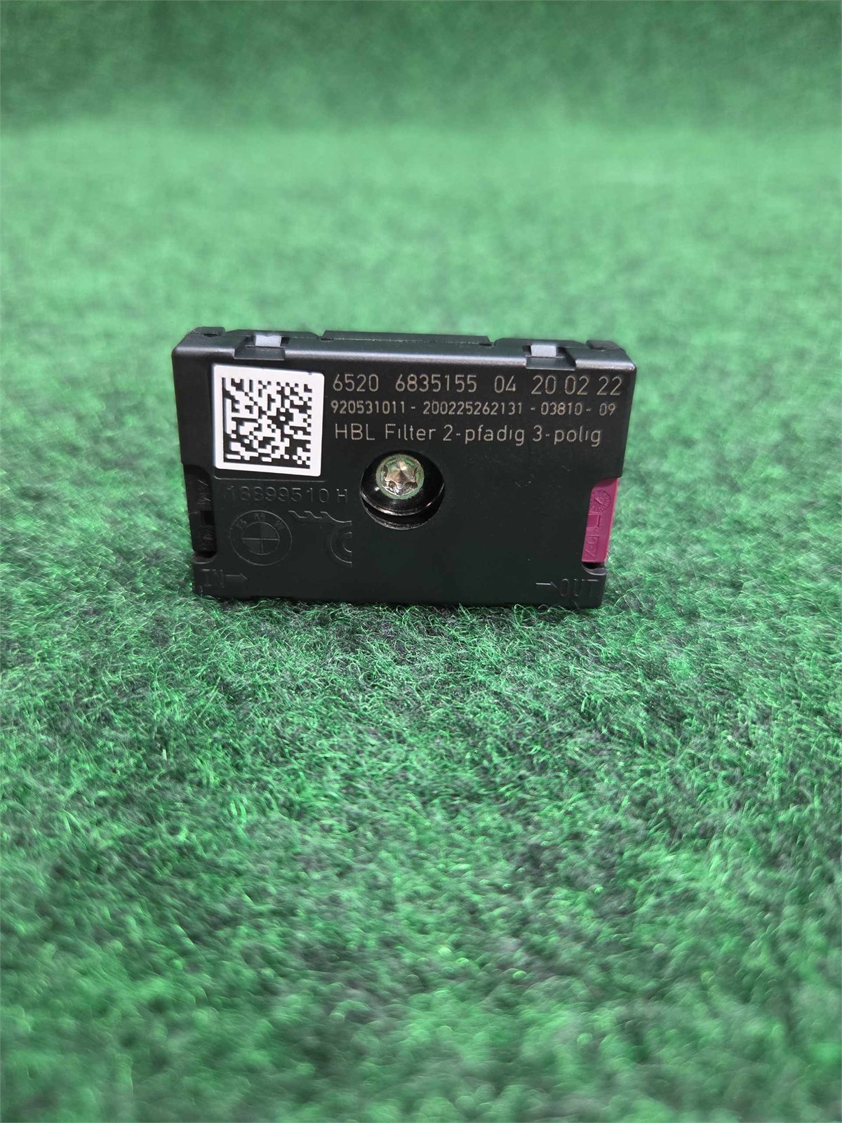2019-2026 Bmw 330ix Suppression Filter Oem 65206835155